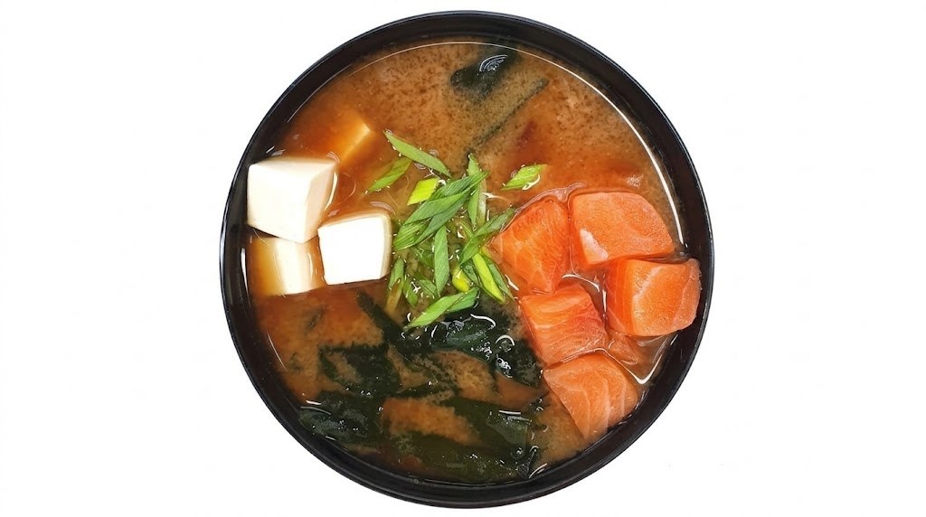 Miso Soup with Salmon